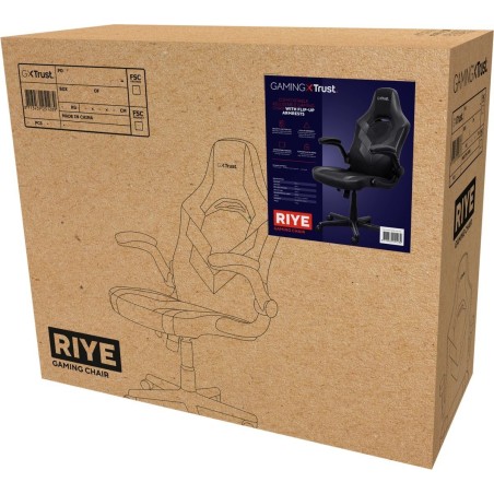 Trust GXT 703 RIYE Gamer Stol Sort